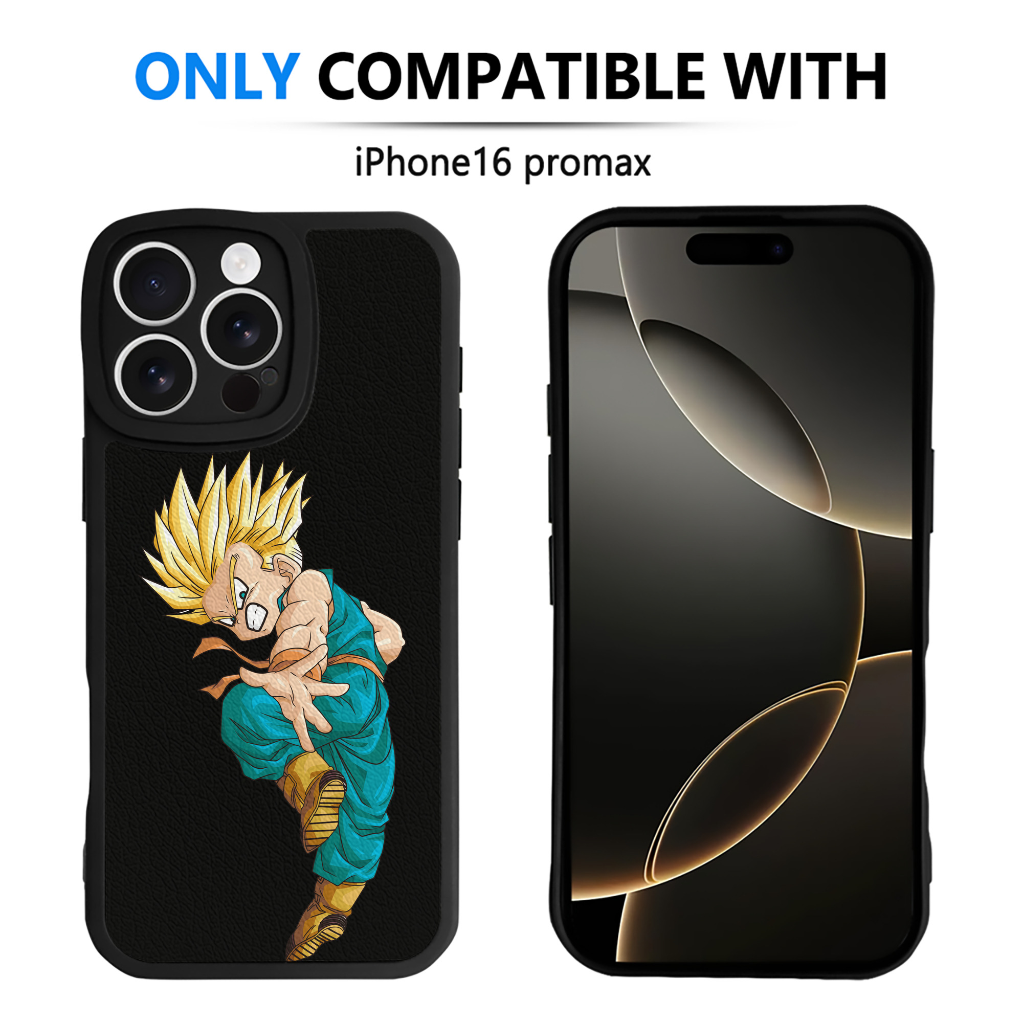 （画像用） ドラゴンボール DRAGON BALL 【iPhone 16シリーズ対応】シリコンスマホケース（レザー調） 材質：シリコン